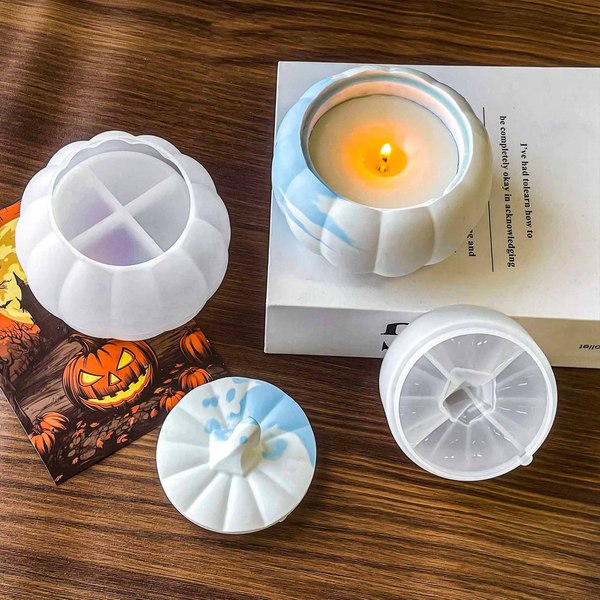 Pumpkin Cup Wax Mold Wax Cup Mold Storage Box Silicone Mold Gel Gypsum Mold Manual Ornaments in stock