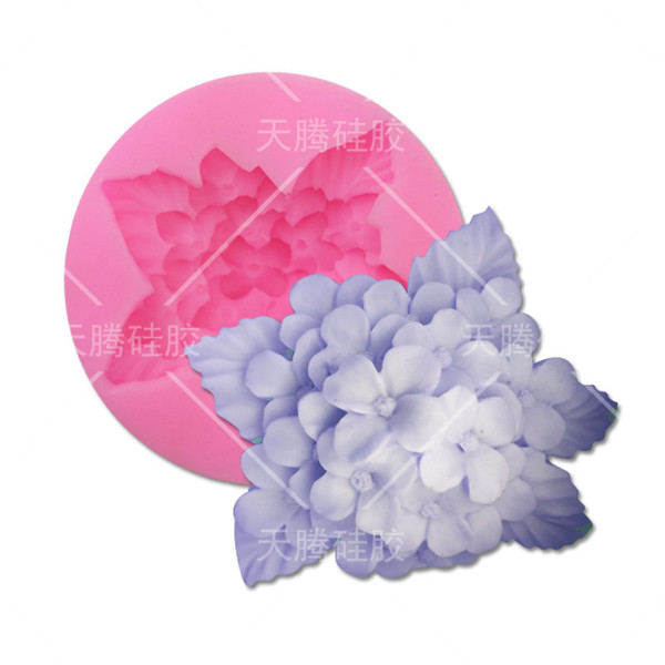 DIY Hydrangea Shape Silicone Mold Hand Fold Cake Mold Fold Cake Mold Fold Tool Cake Mold Other No Silicon