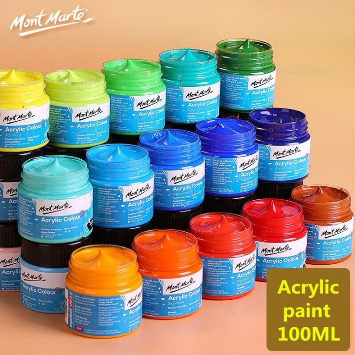 100ML] Mont Marte Acrylic Paint Water-Based Fast Drying Acrylic Paints Mont Marte Acrylic Paint Set
