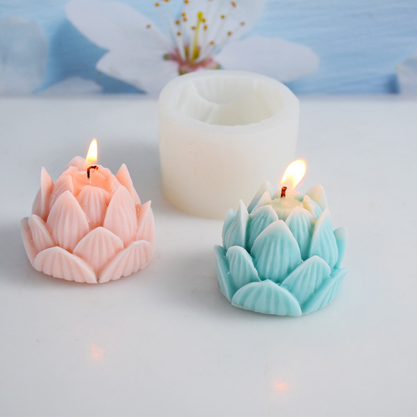 Kekeli Lotus silicone mold DIY aromatherapy candle mold gypsum fragrance stone decoration home decoration