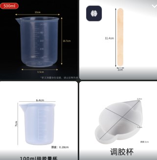 Resin Mixing Cup, Silicone Mixing Bowl, Small Pouring Cup, Resin Tool
