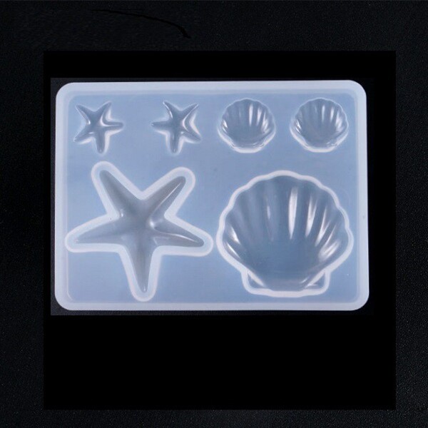 ea Shell and Starfish Silicone Mold for Resin and Craft Making