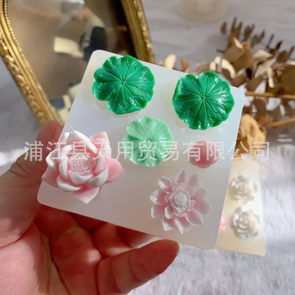 Lotus Leaf Shape Silicone Mold Lotus Leaf Chocolate Leaf Fondant Cake Mold Glue Resin Mold