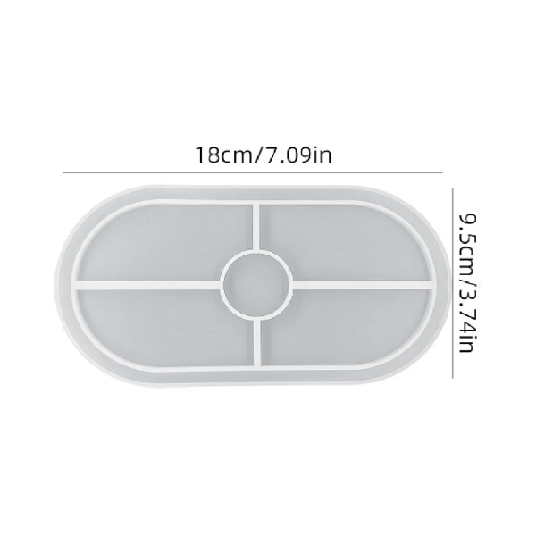 Lotus Candlestick Stripesd Vase Resin Silicone Mold Glue DIY Storage Box Storage Tray Gypsum Cement Tray,