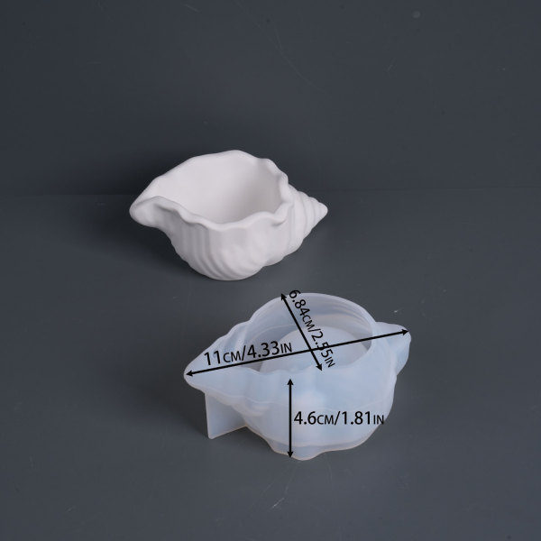 DIY Crystal Glue Resin Conch Storage Living Room Ornaments Conch Storage Box Aromatherapy Candle Cup Wholesale