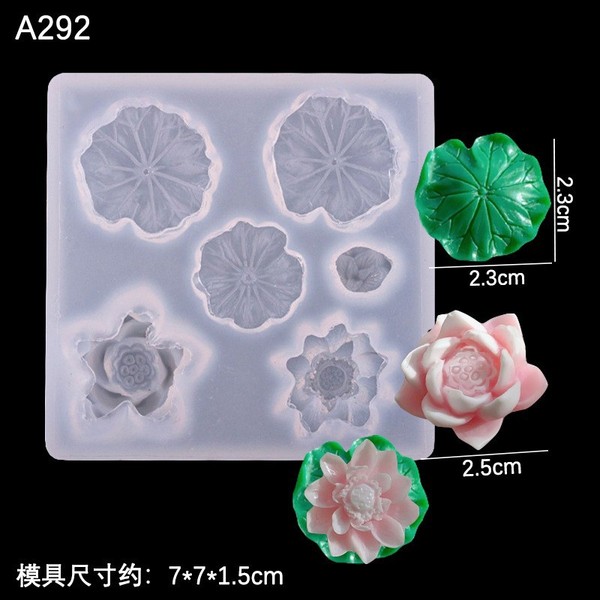 Lotus Leaf Shape Silicone Mold Lotus Leaf Chocolate Leaf Fondant Cake Mold Glue Resin Mold