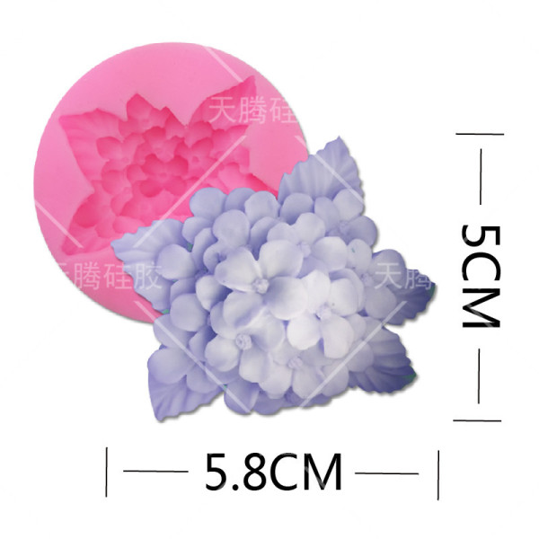 DIY Hydrangea Shape Silicone Mold Hand Fold Cake Mold Fold Cake Mold Fold Tool Cake Mold Other No Silicon