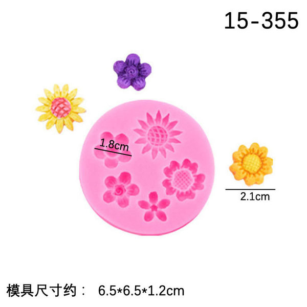 Butterfly Flower Leaf Silicone Mould Set Creative Fold Sugar Chocolate Cake Snacks Baking Decoration Accessories