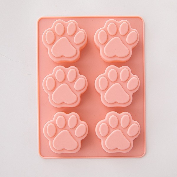 Cat Paw Mold Silicone Pet Paw Rice Cake Pudding Mousse Food Supplement Small Cake Creative Baking Mold