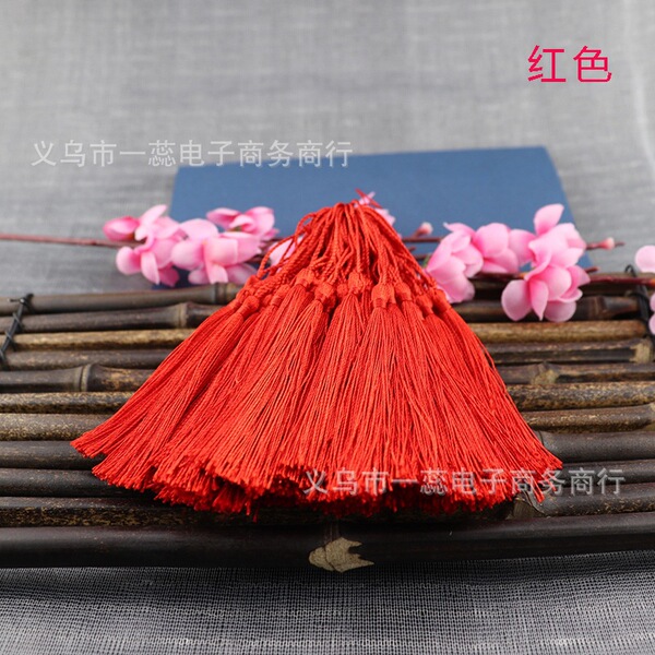 Premium Multi-Color Silk Tassels with Loop for DIY Crafts & Bookmarks 10 PCS