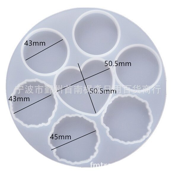 Phone Grip and Holder Silicone Resin Mold Set with Dried Flower Designs