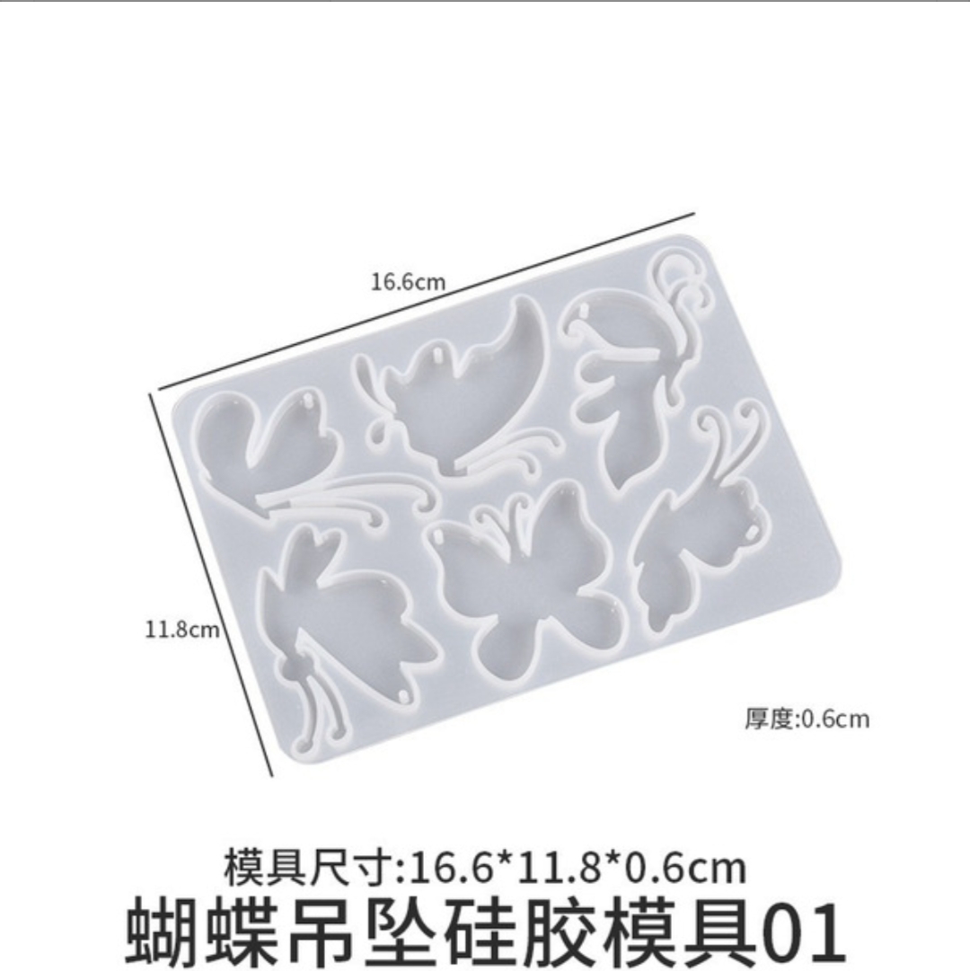 Butterfly Silicone Resin Mold Set for Jewelry and Craft Making